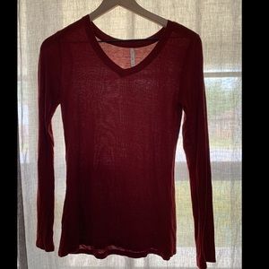 Rusty red long sleeve shirt